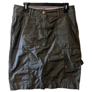 Della Spiga Italy Cargo Skirt Olive Green Utility Y2K Grunge Military Casual 10